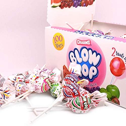 Charms Blow Pop - Bubble Gum Fill Up Pop 100CT