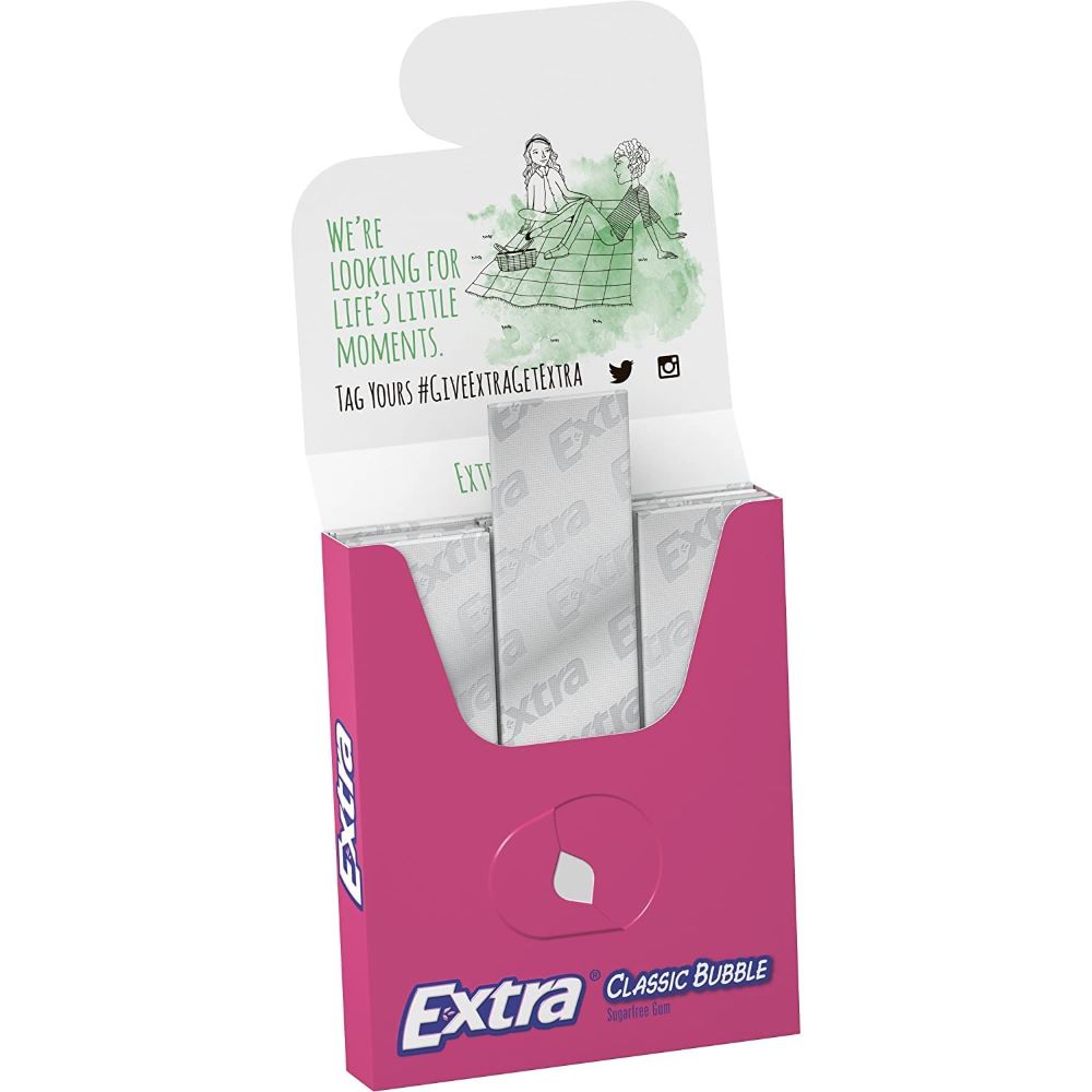 Extra SF Gum Classic Bubble 15s