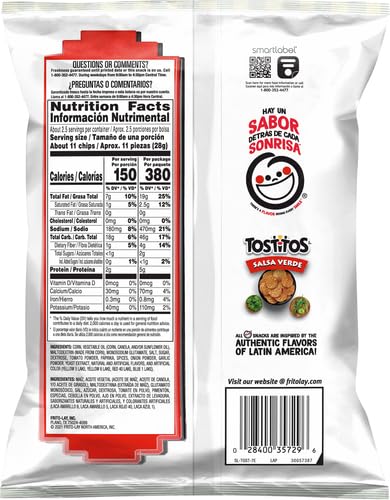 Tostitos Salsa Verde 74.4g ( 2.625 oz)