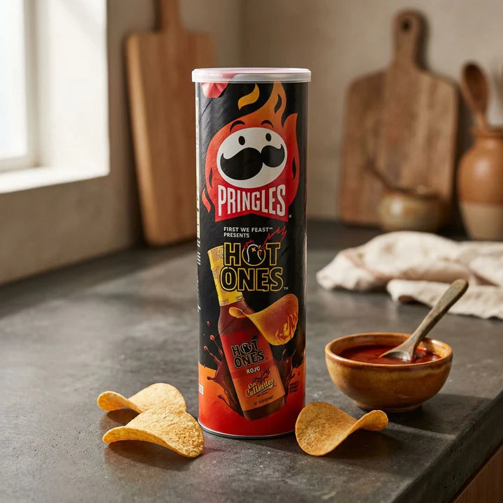 Pringles Hot Ones Rojo Potato Crisps 158g