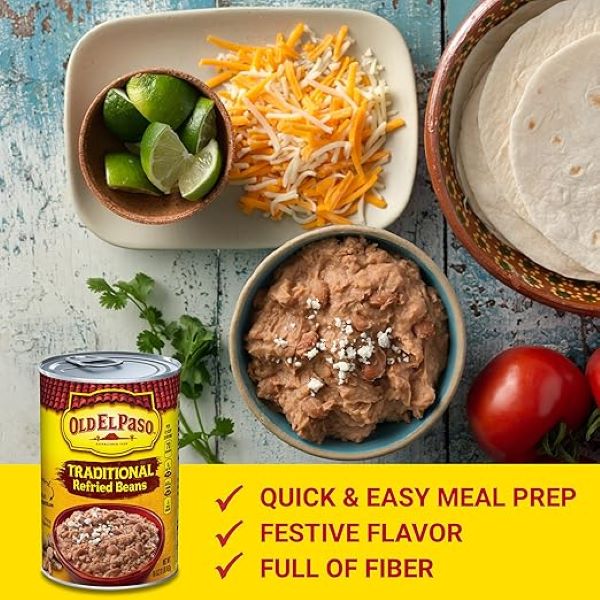 Old El Paso Traditional Refried Beans 453g(16oz)