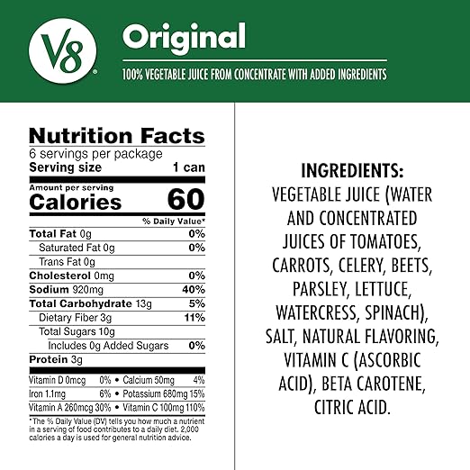 V8 Vegetable Juice 340ml