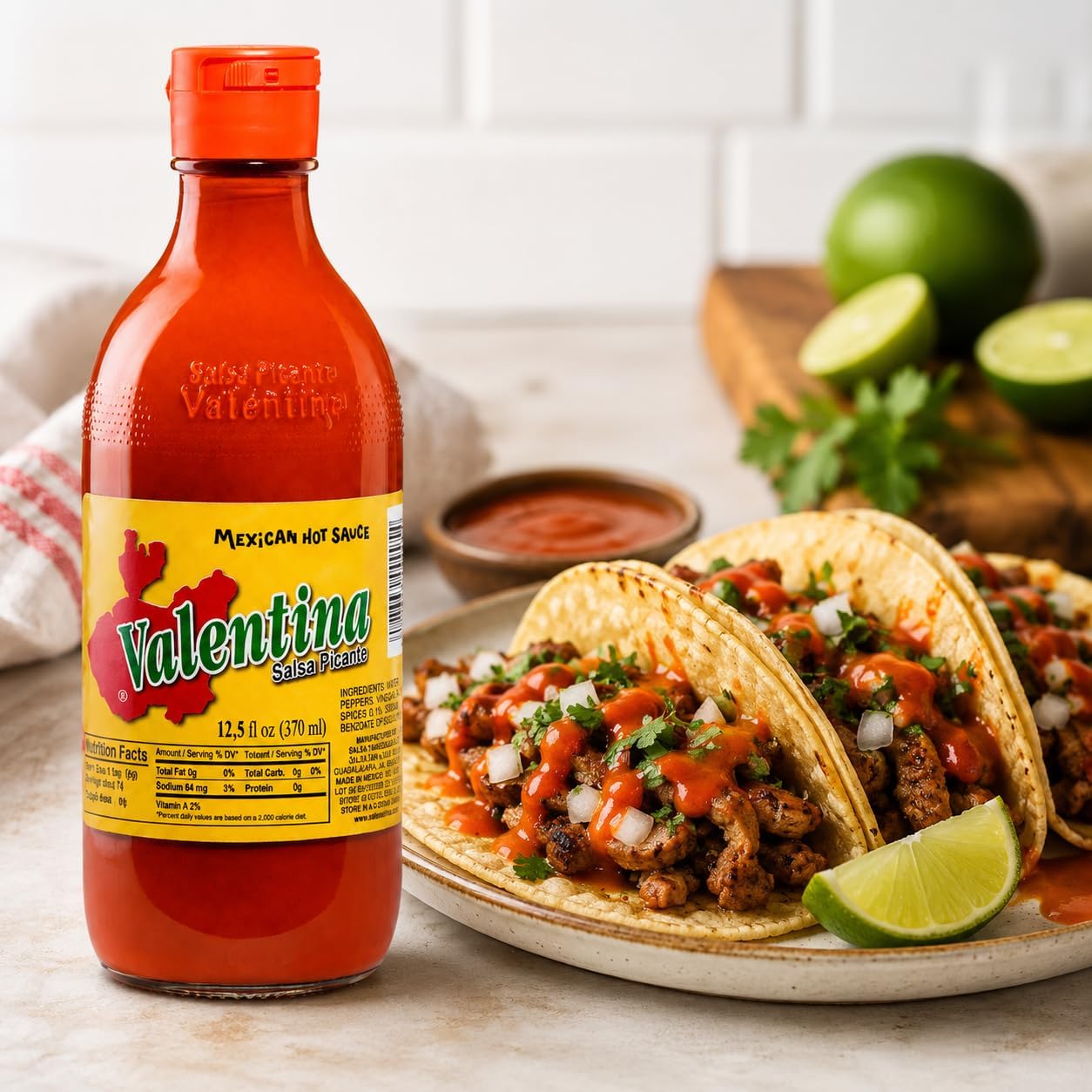 Valentina Salsa Picante Mexican Hot Sauce 370ml