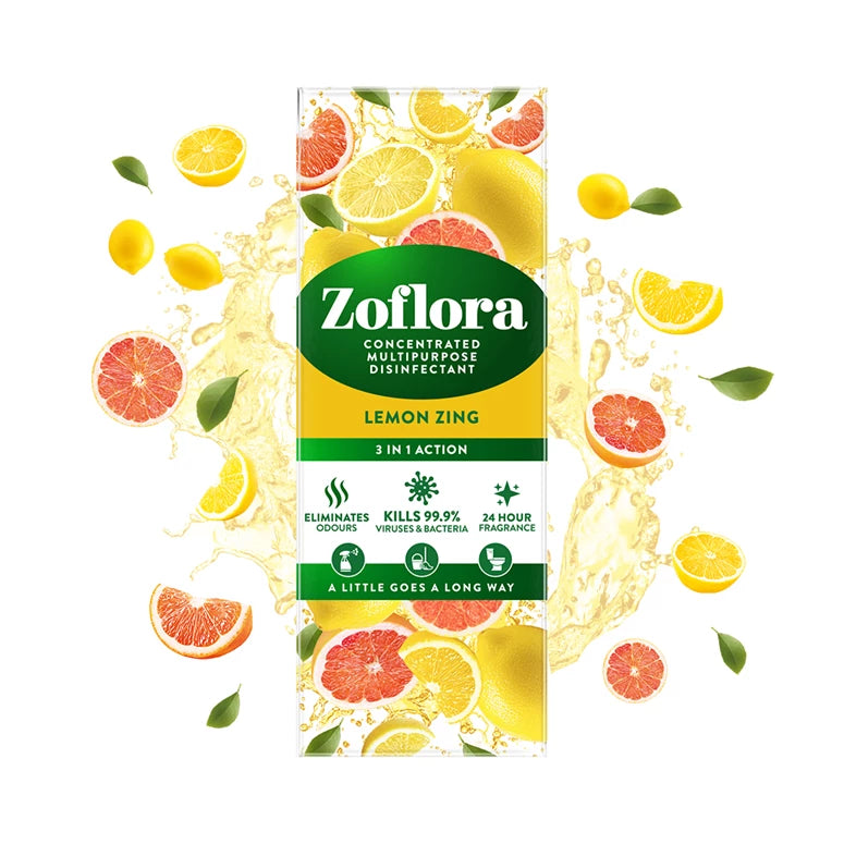 Zoflora Conc Disinfectant 3in1 action Lemon Zing 500ml