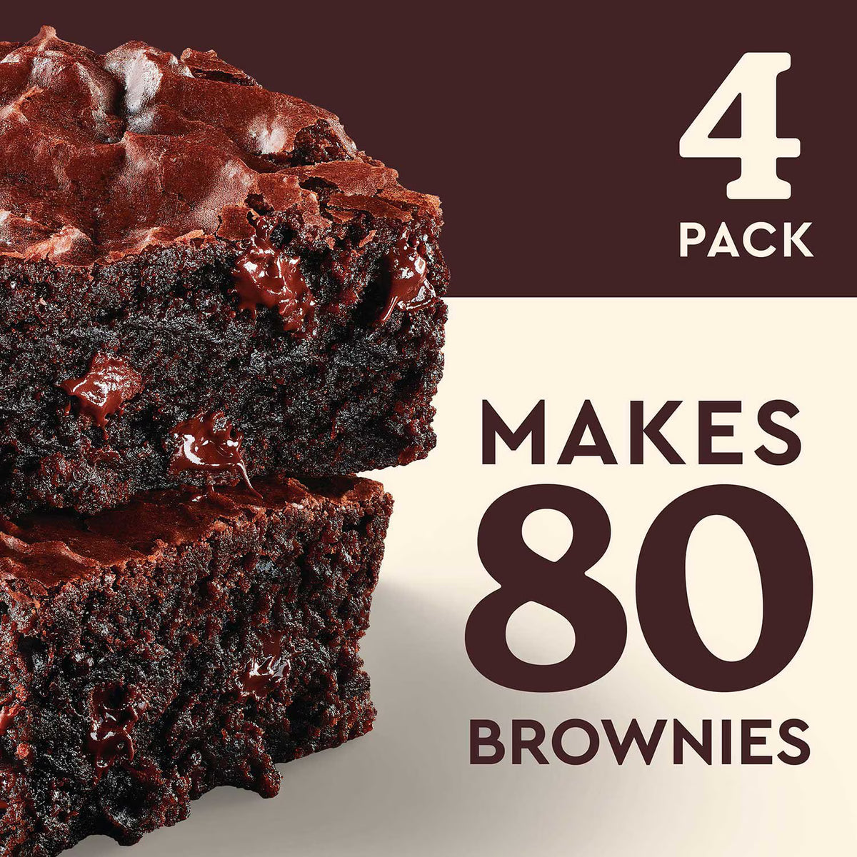 Betty Crocker HERSHEY'S Triple Chocolate Fudge Brownie Mix 567g(20oz) X 4pouches
