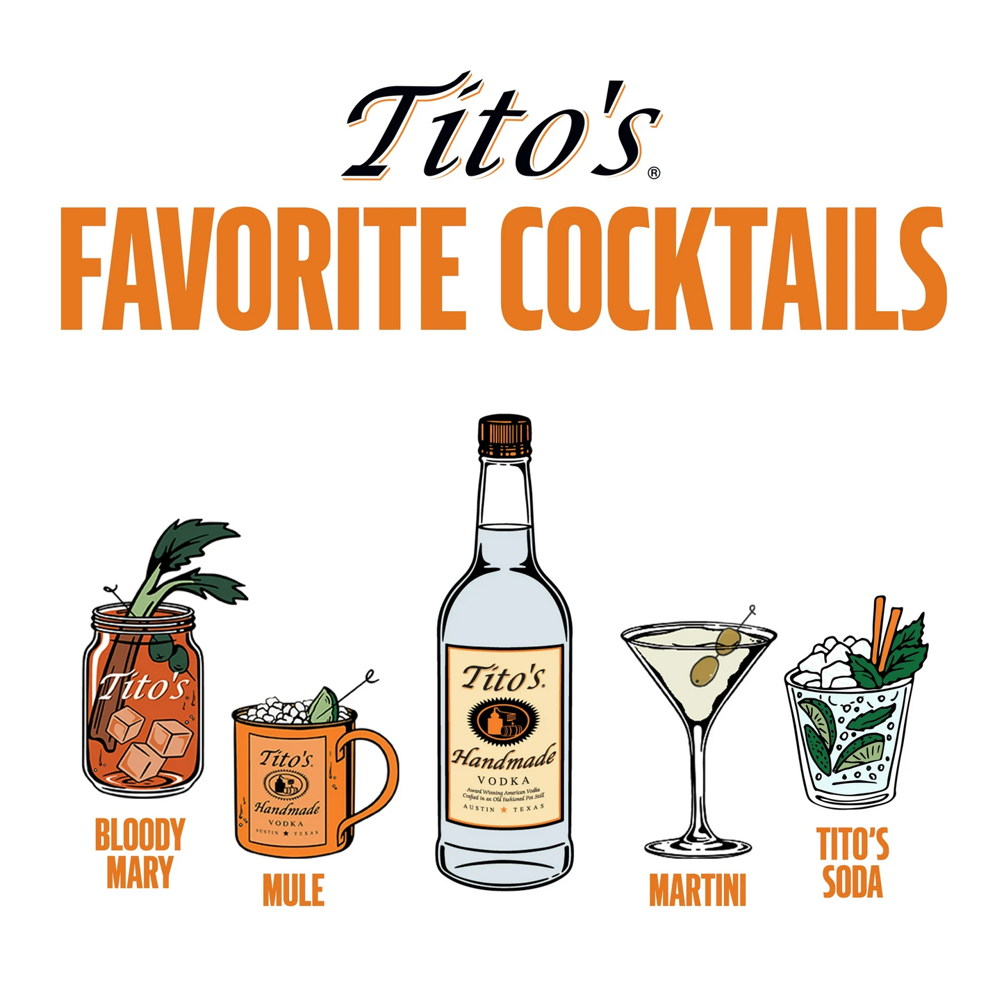 Tito's Handmade Vodka – 50 mL