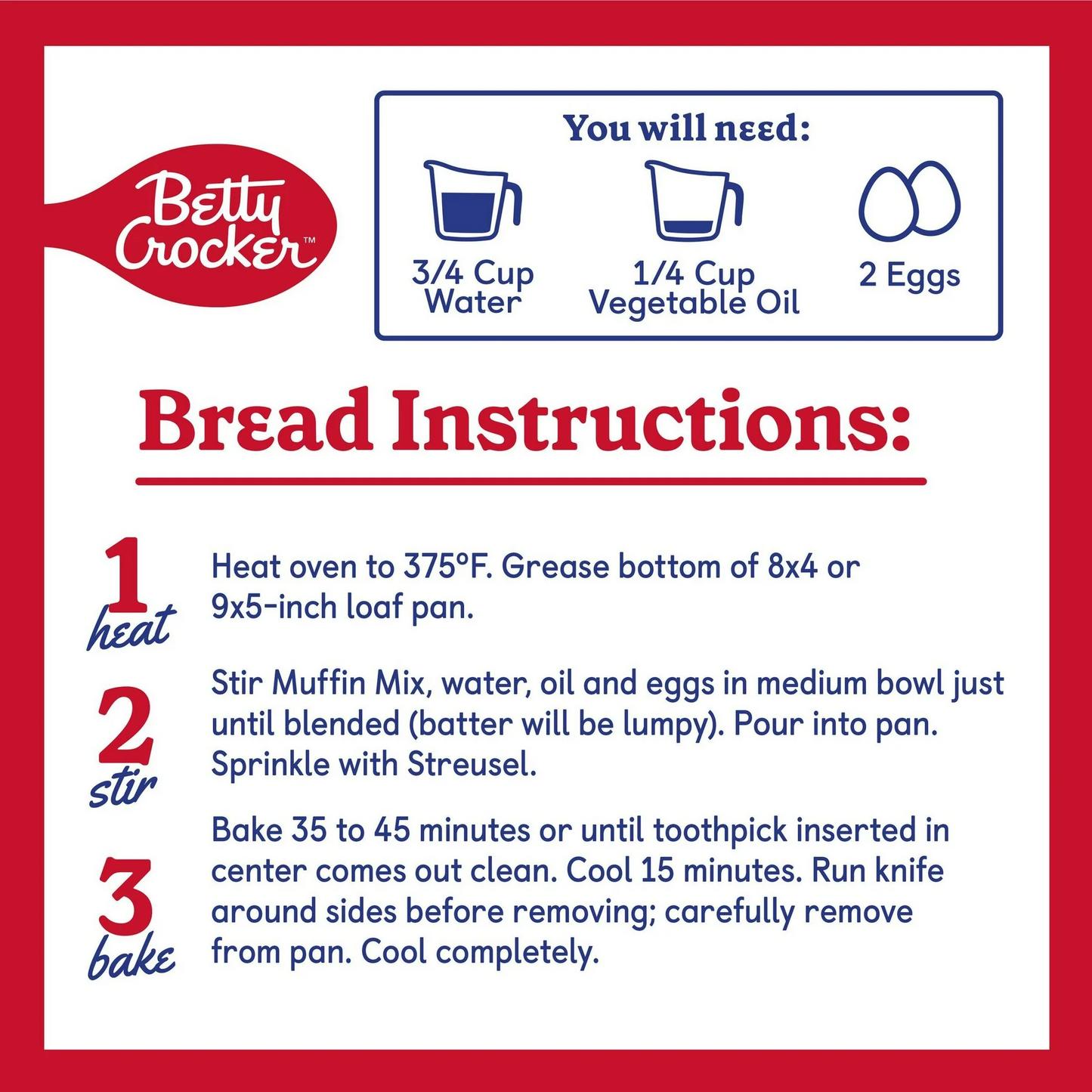 Betty Crocker Lemon Poppy Seed Muffin & Quick Bread Mix – 411 g