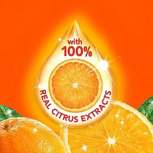 Ajax Ultra Triple Action Dishwashing Liquid - Orange Scent – 828 mL
