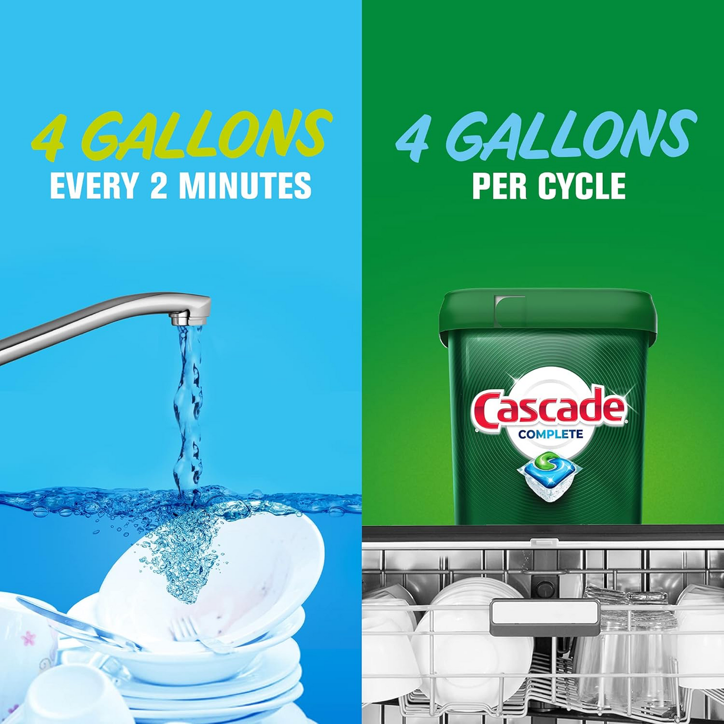 Cascade Complete Dishwasher Pods - Fresh Scent - 90 ct
