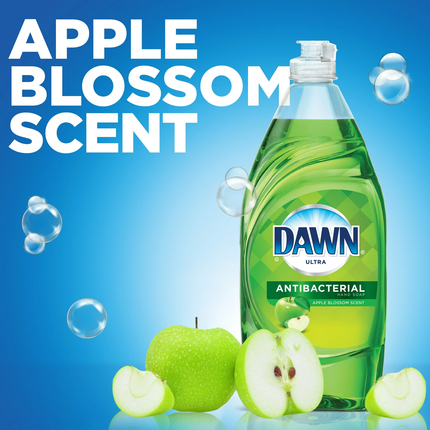 Dawn Ultra Antibacterial Hand Soap & Dishwashing Liquid, Apple Blossom Scent – 1.66 L