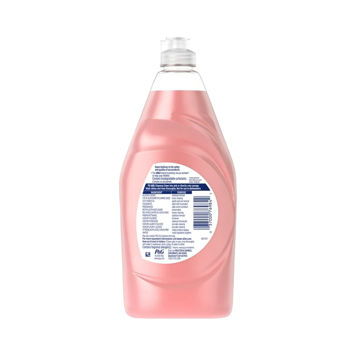 Dawn Ultra Gentle Clean Dishwashing Liquid, Pomegranate & Rose Water Scent – 609 mL