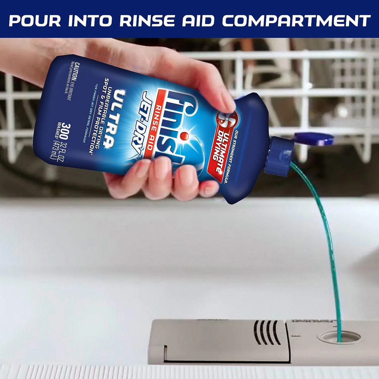 Finish Jet-Dry Ultra Rinse Aid Dishwasher Rinse Agent – 946 mL