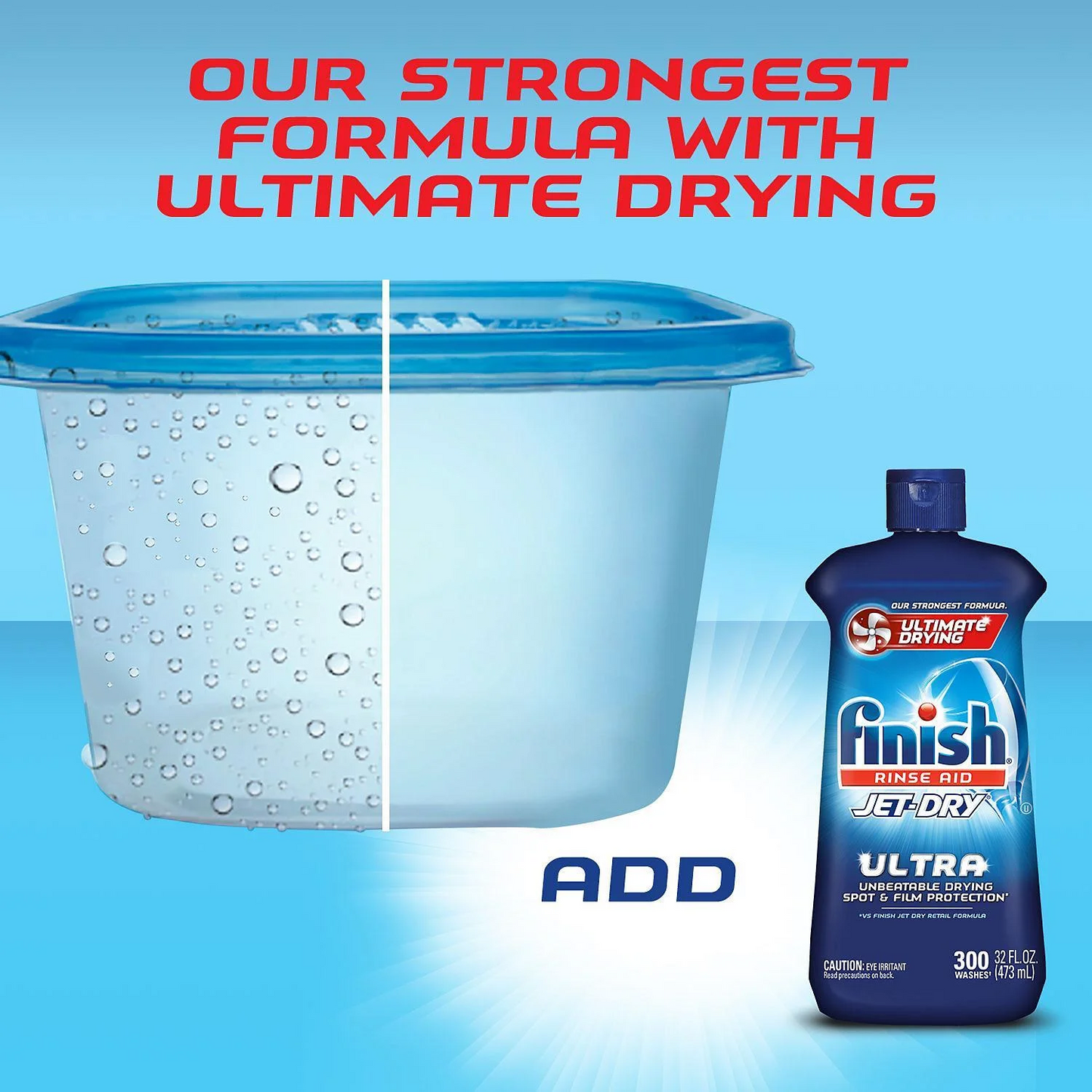 Finish Jet-Dry Ultra Rinse Aid Dishwasher Rinse Agent – 946 mL