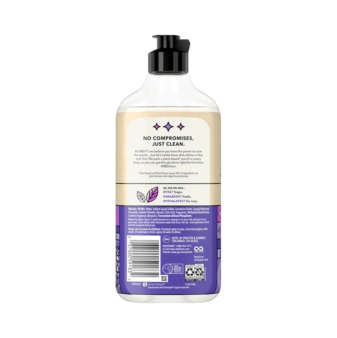 NBD. Dish Soap, Lavender & Rosewood Scent – 473 mL