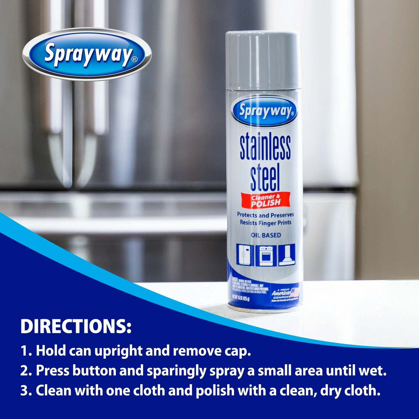 Sprayway Stainless Steel Cleaner & Polish – 425 g