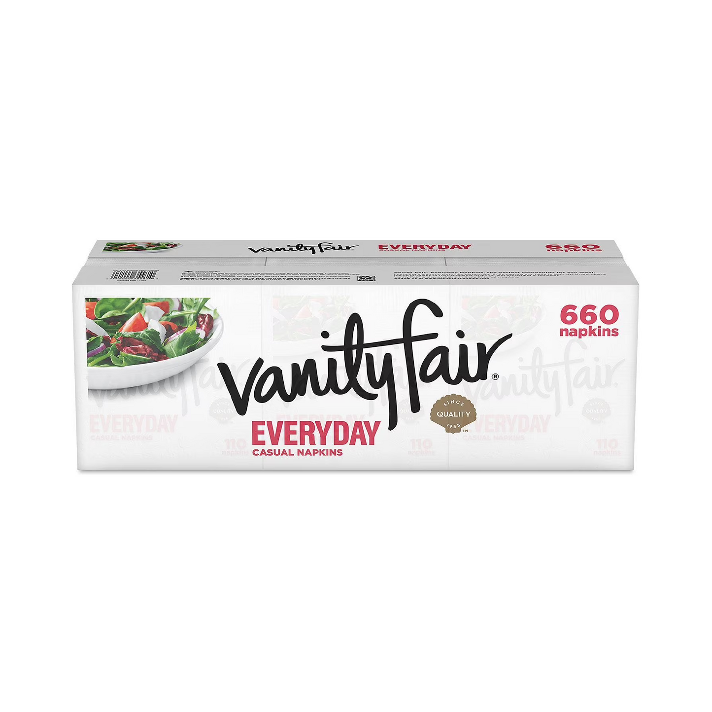Vanity Fair Everyday 2-Ply White Napkins – 660 ct