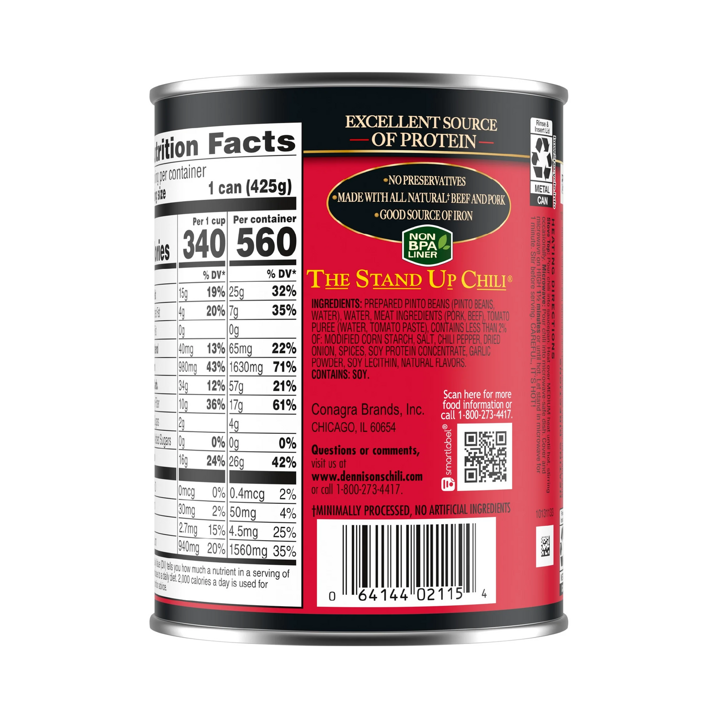 Dennison's Original Chili Con Carne with Beans – 425 g