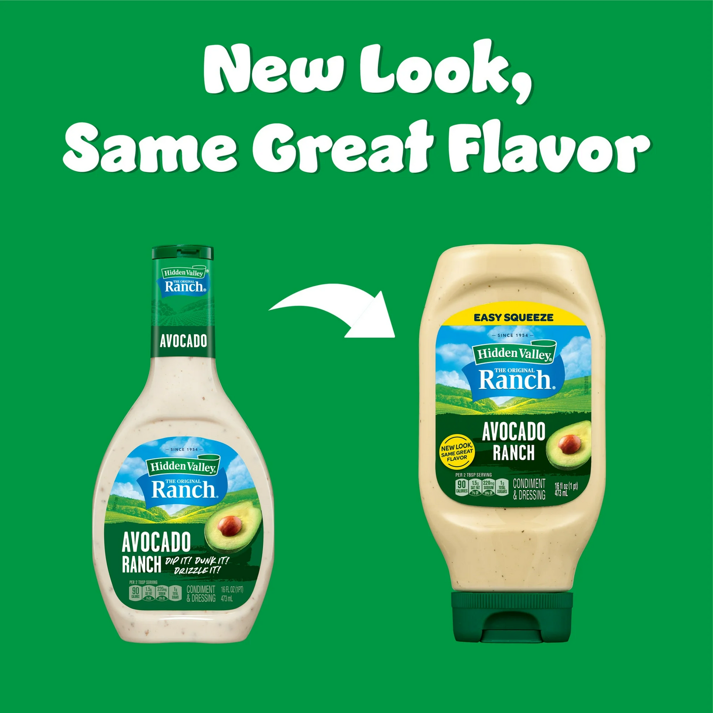 Hidden Valley Avocado Ranch Salad Dressing & Topping – 473 mL