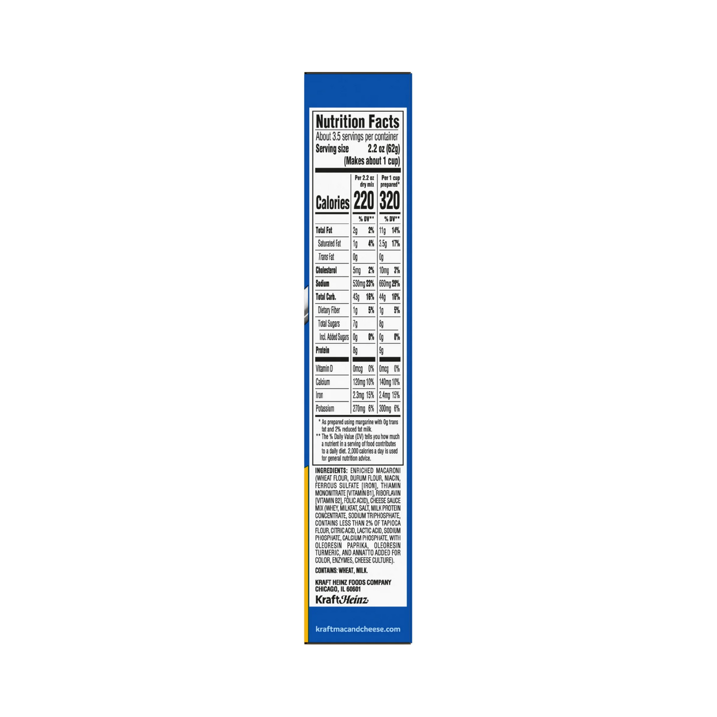 Kraft Original Mac N Cheese Dinner – 206 g