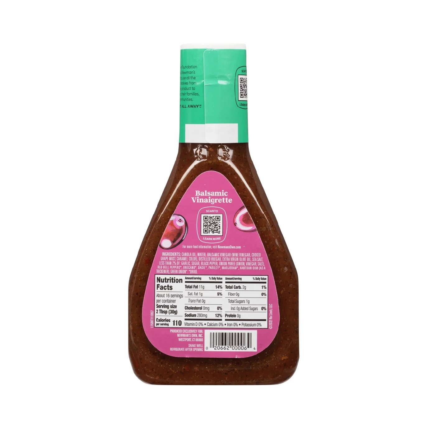 Newman's Own Balsamic Vinaigrette Salad Dressing – 473 mL