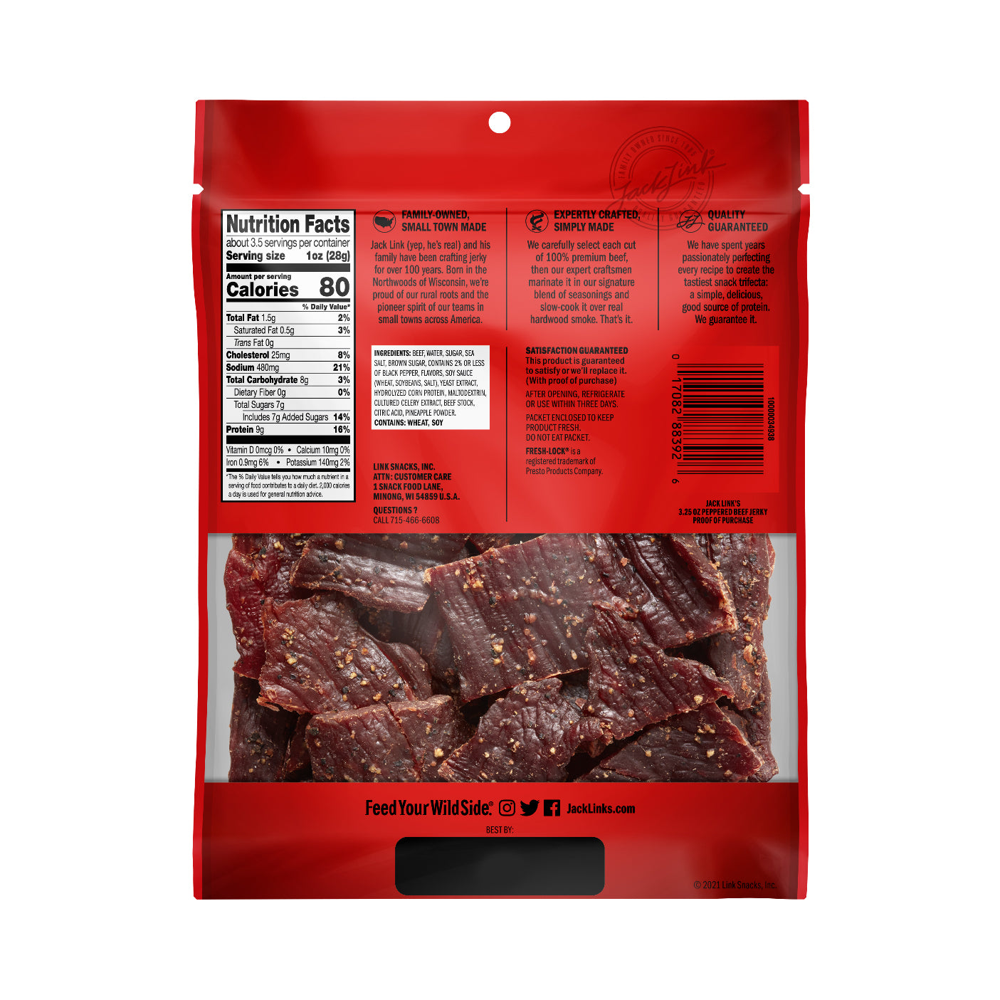 Jack Link's Peppered Beef Jerky – 92 g