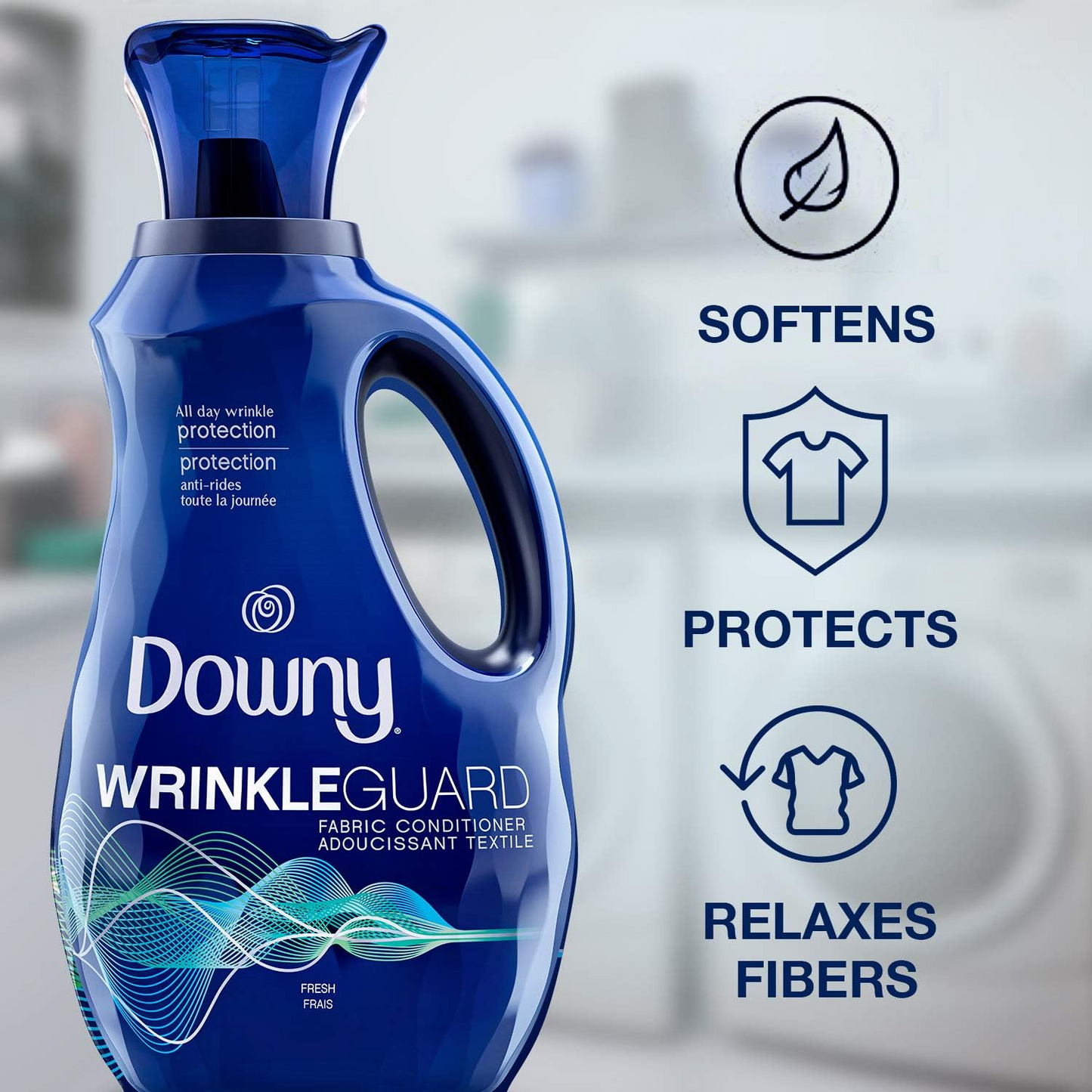 Downy Wrinkle Guard Fabric Conditioner, Fresh Scent – 1.92 L