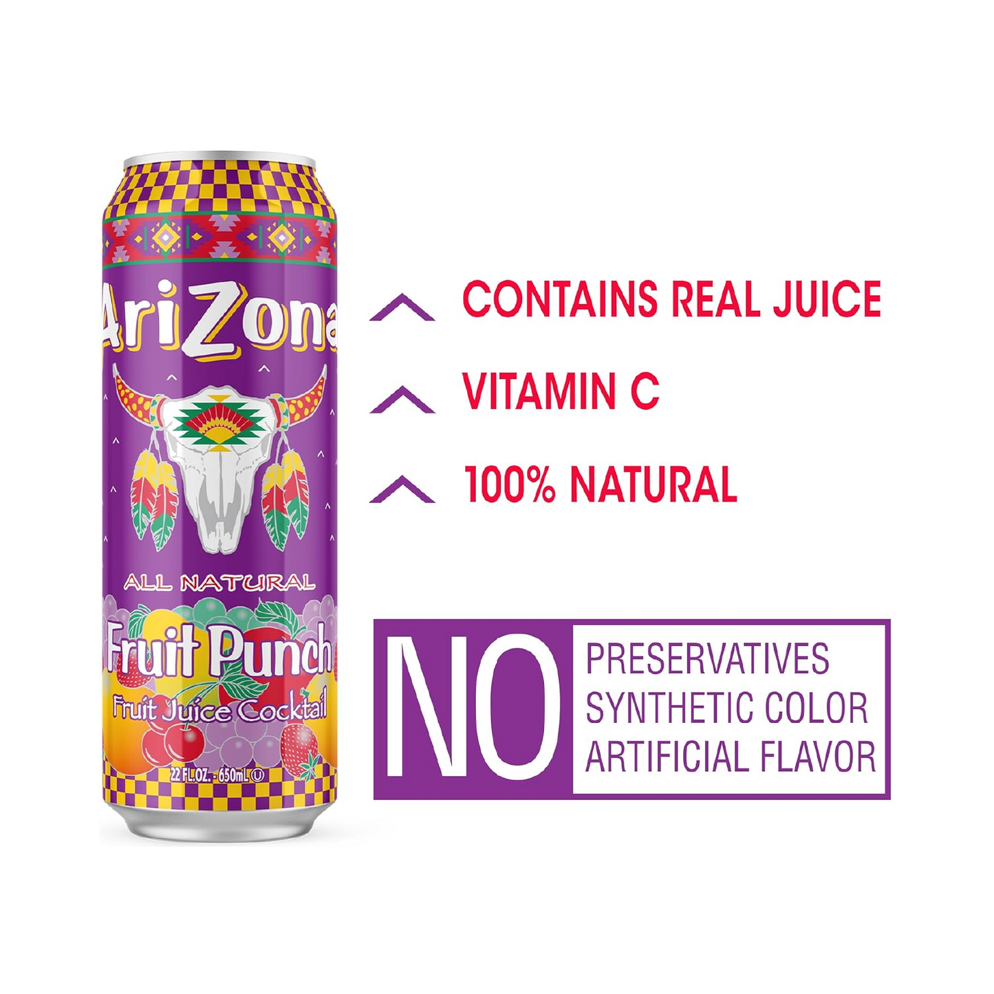 AriZona Fruit Punch Juice Cocktail – 650 mL
