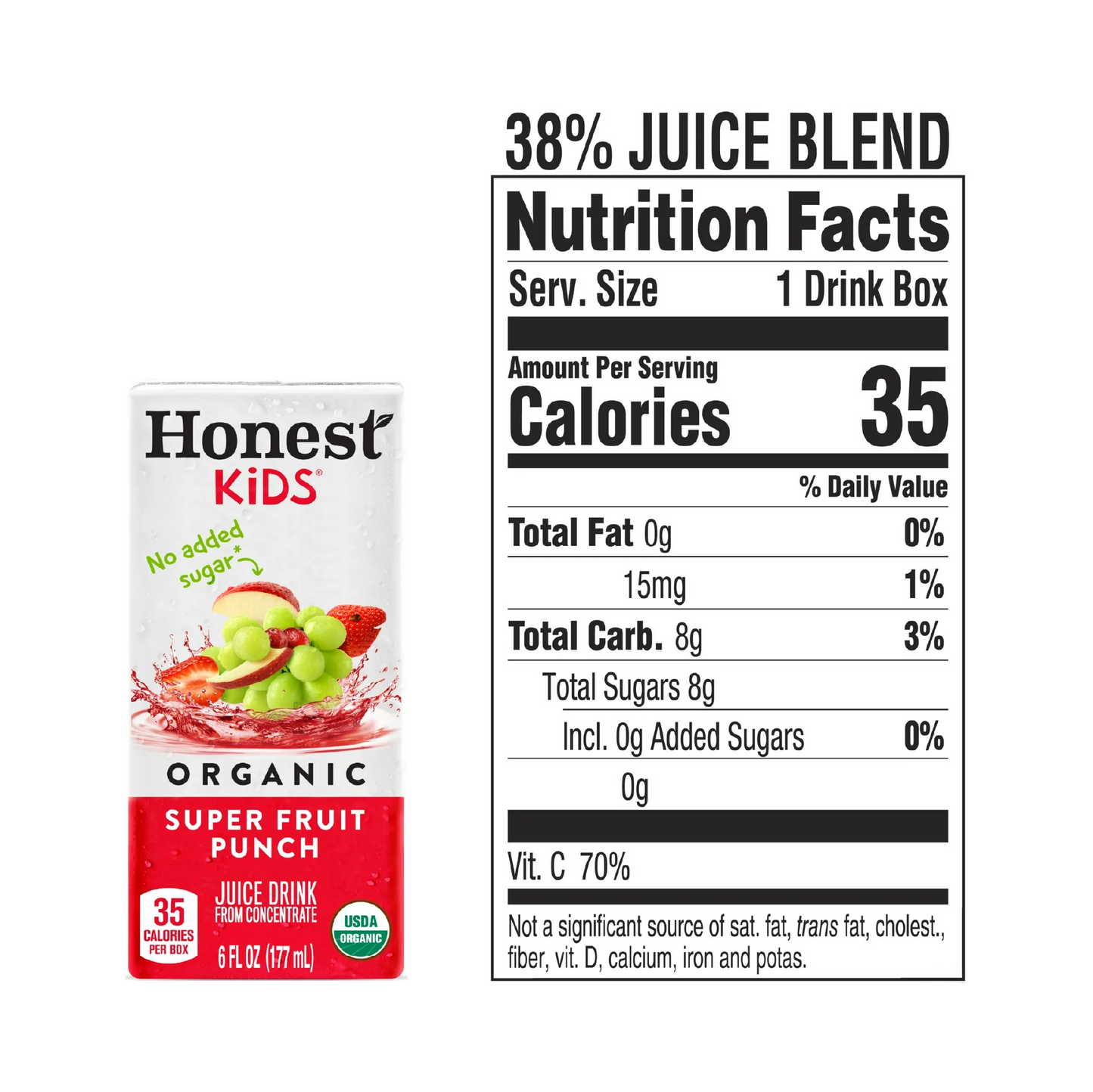 Honest Kids Super Fruit Punch Fruit Juice – 177 mL
