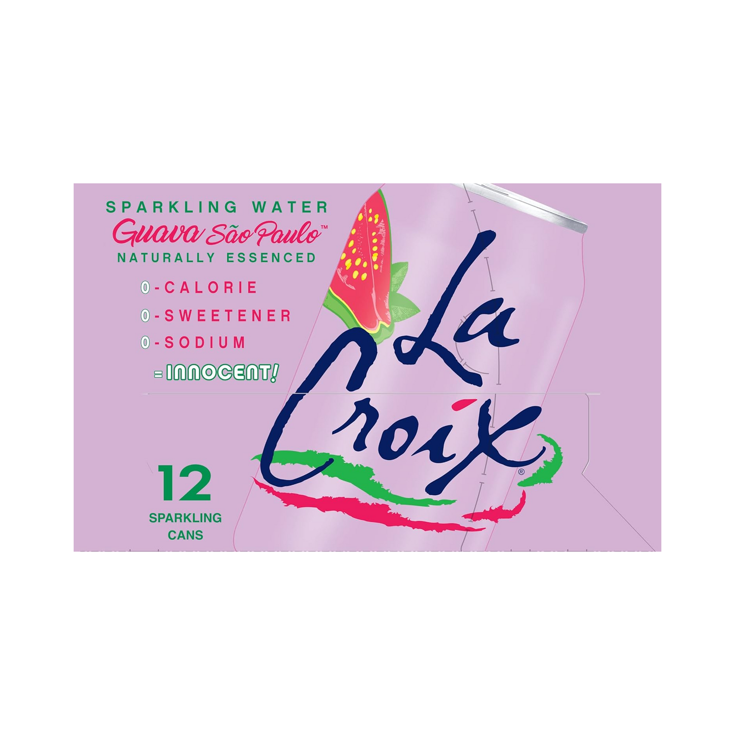 LaCroix Guava Sao Paulo Flavored Sparkling Water – 355 mL, 12 ct