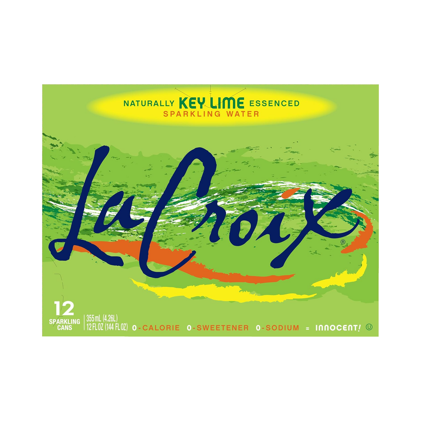 LaCroix Key Lime Flavored Sparkling Water – 355 mL, 12 ct