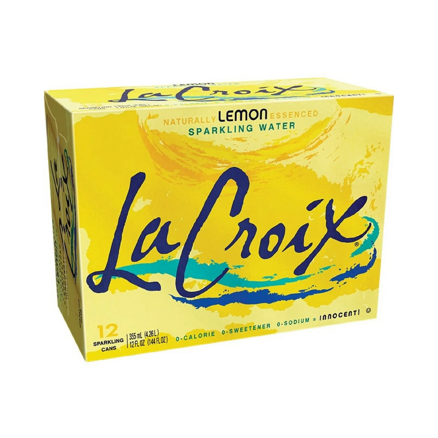 LaCroix Lemon Flavored Sparkling Water – 355 mL, 12 ct