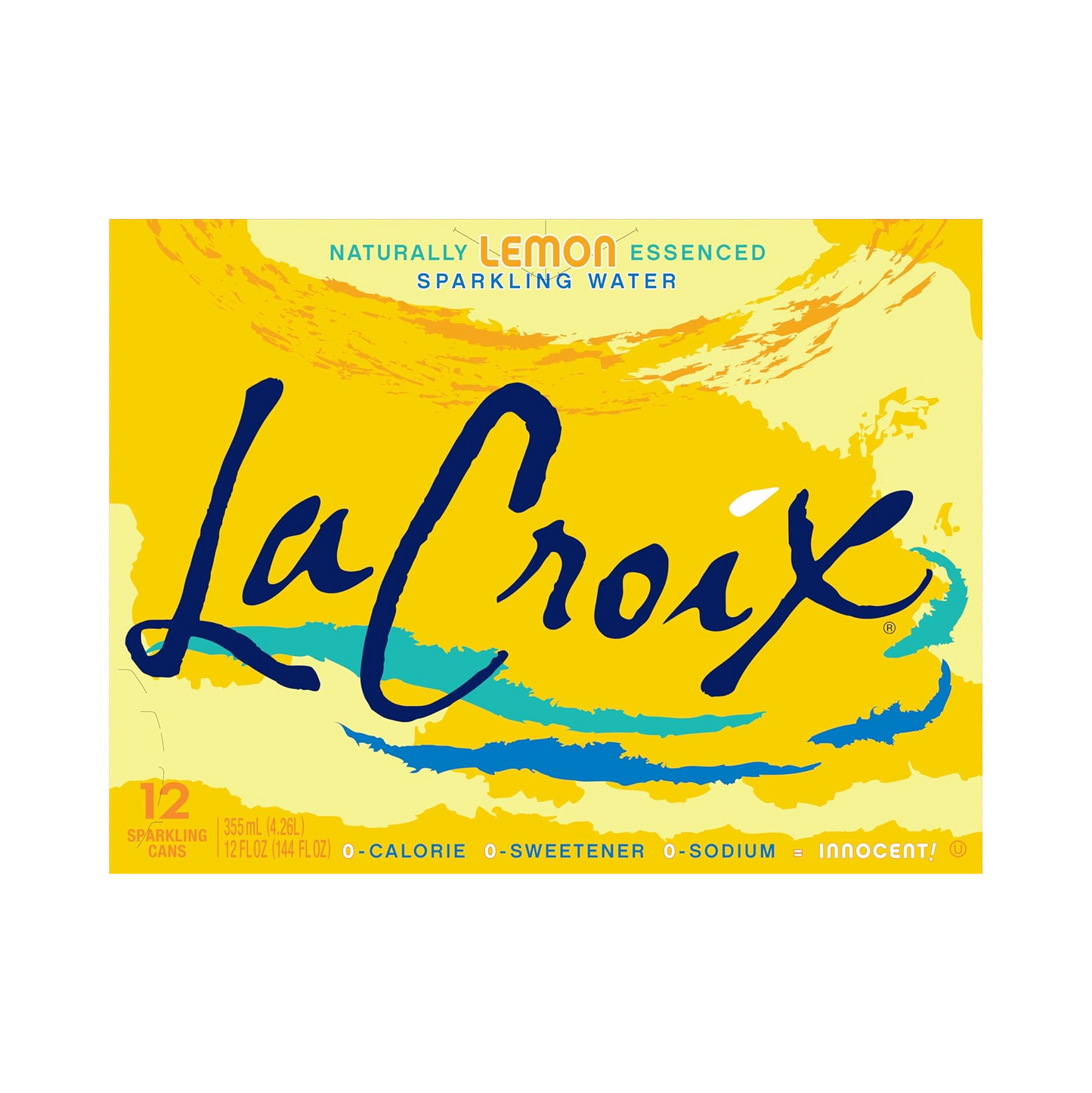 LaCroix Lemon Flavored Sparkling Water – 355 mL, 12 ct