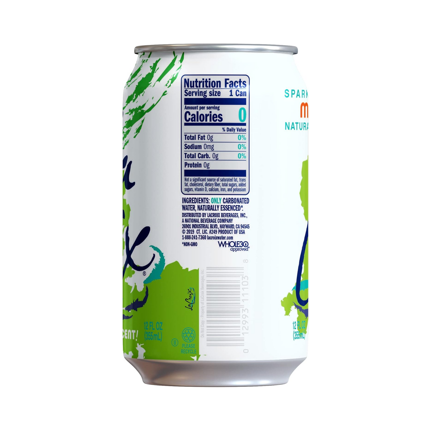 LaCroix Mango Flavored Sparkling Water – 355 mL