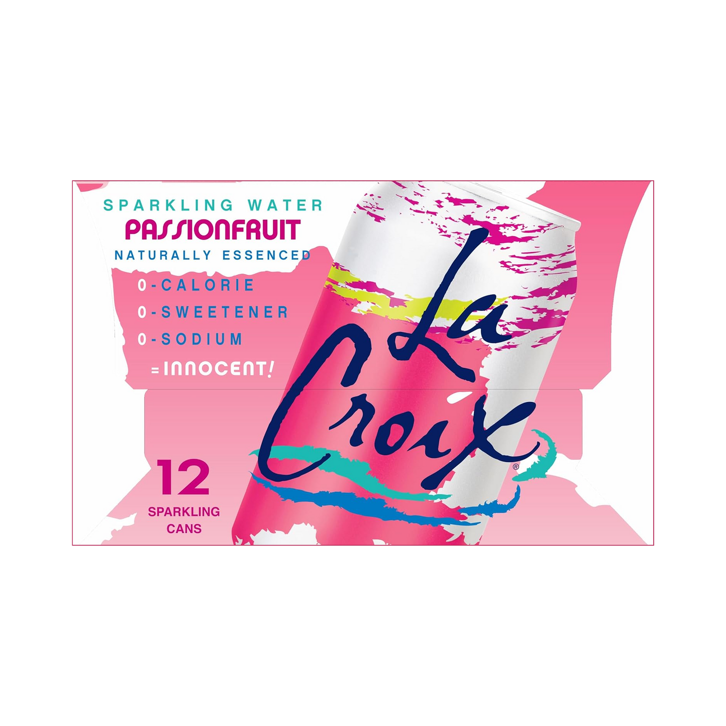 LaCroix Passion Fruit Flavored Sparkling Water – 355 mL, 12 ct
