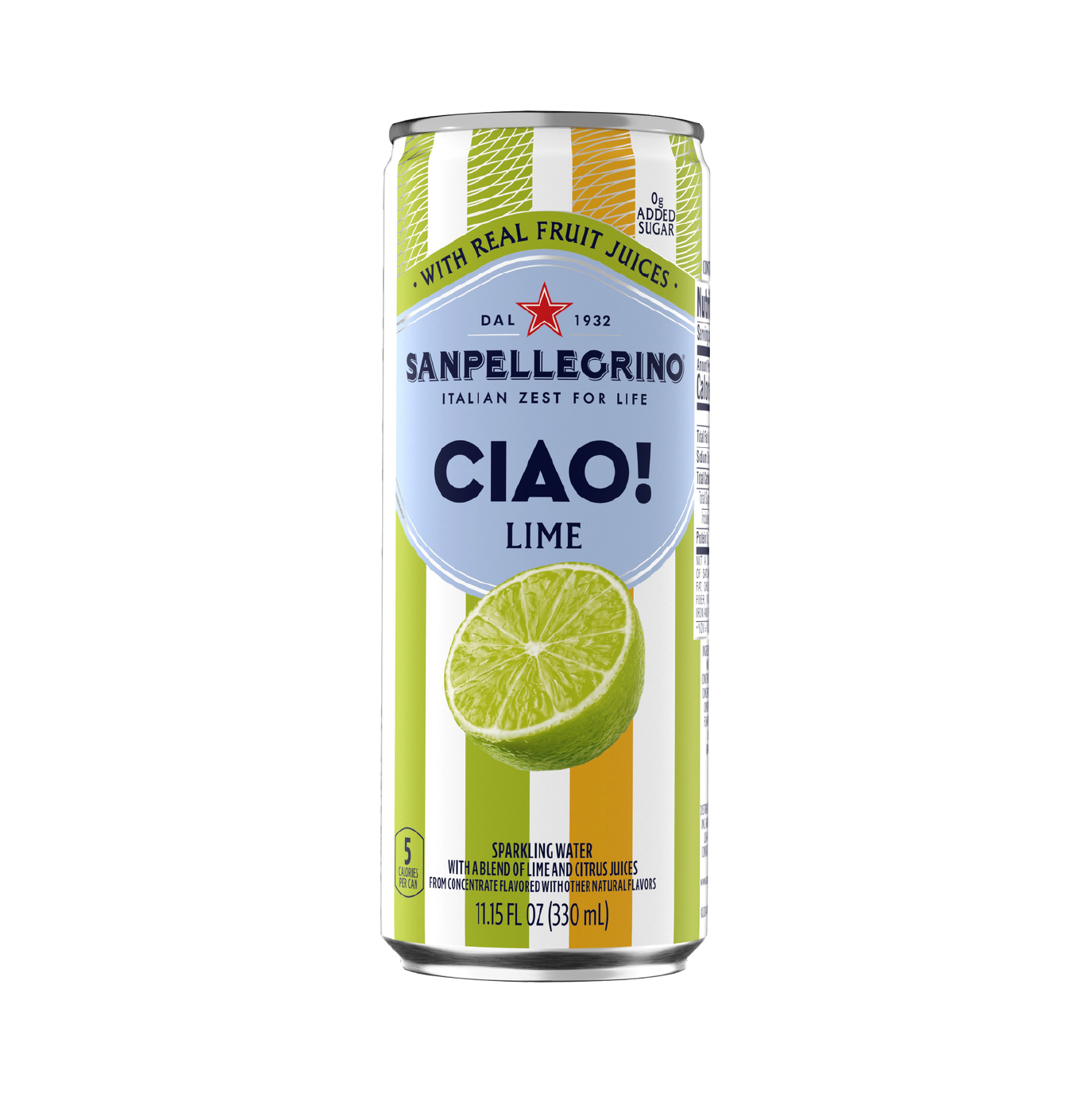 San Pellegrino CIAO Lime Flavored Sparkling Water – 330 mL