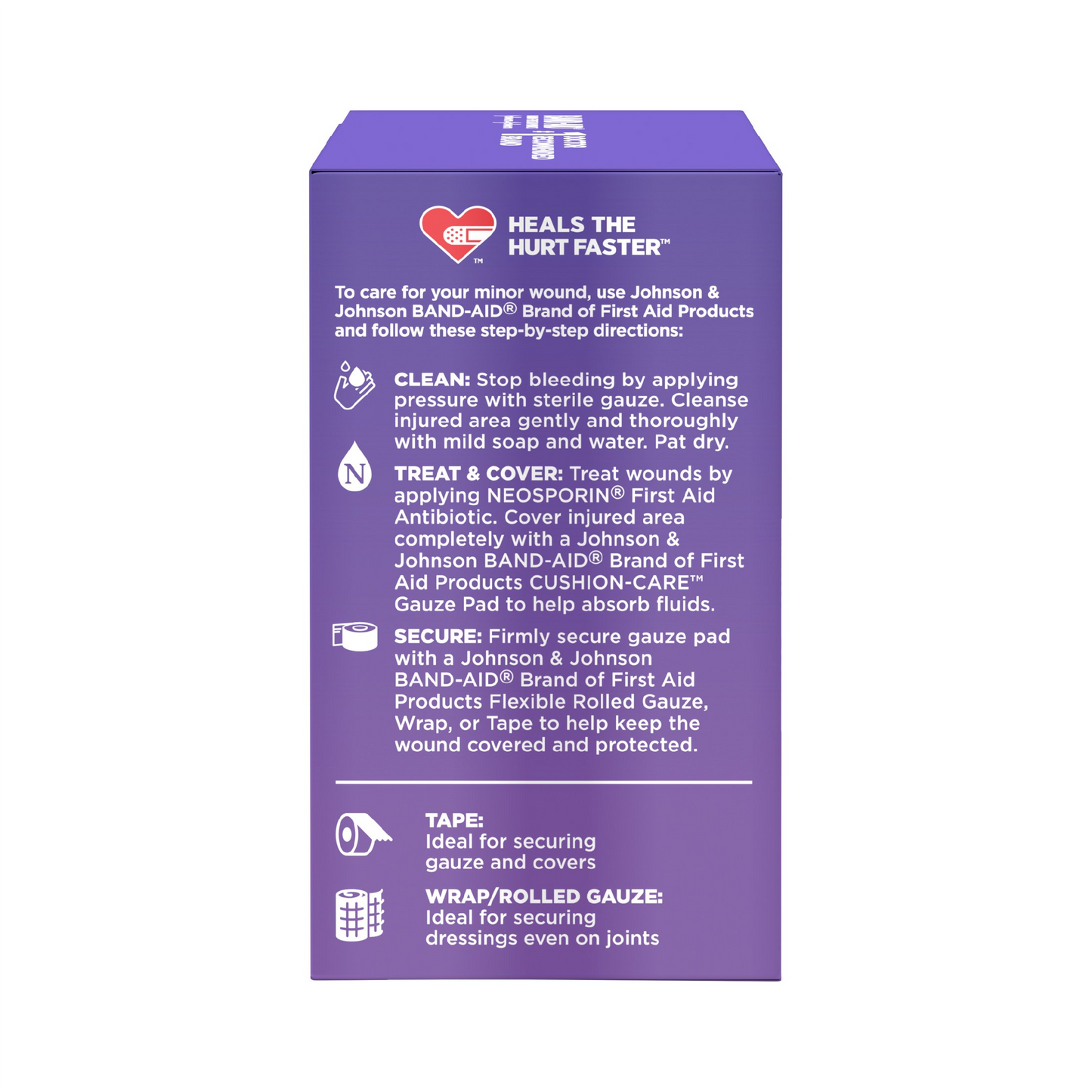 Band-Aid Cushion Care Gauze Pads, 2 in x 2 in – 10 ct