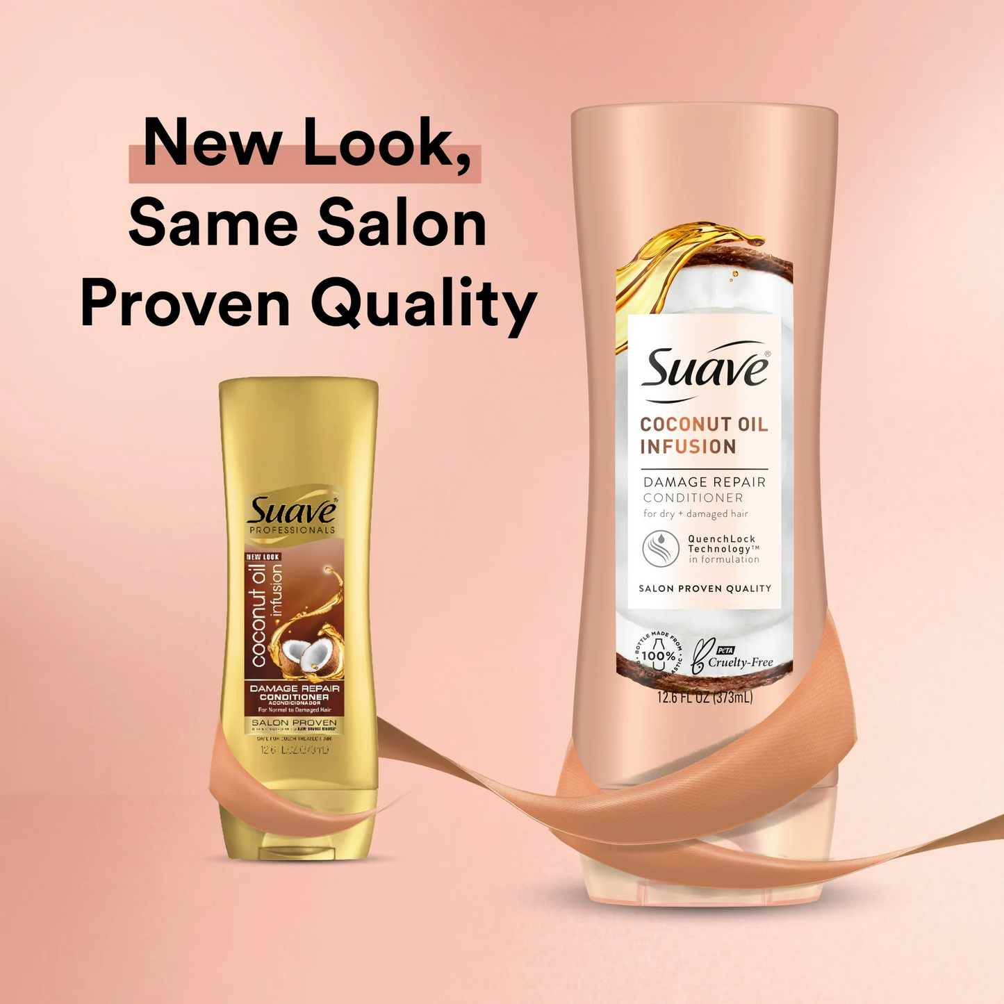 Suave Damage Repair Conditioner, Coconut Oil Infusion - 373 mL