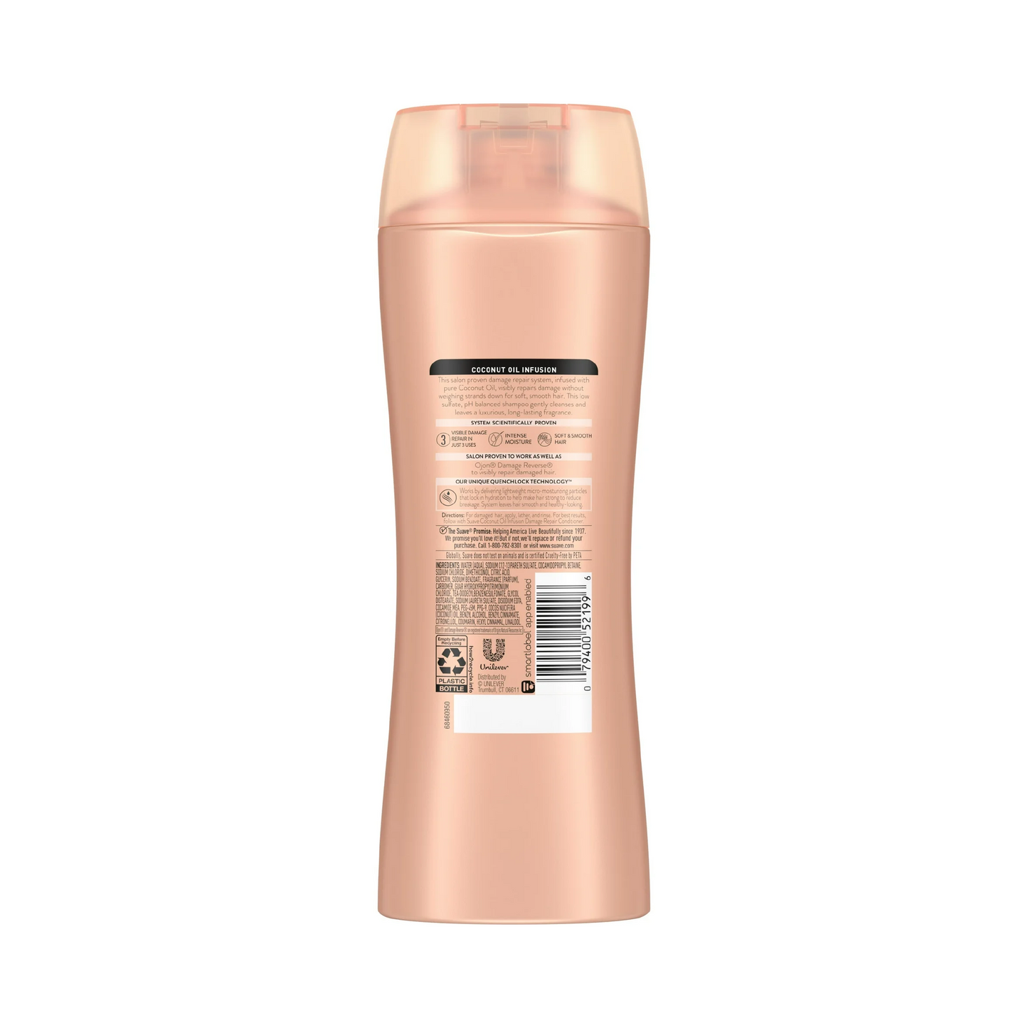 Suave Damage Repair Shampoo, Coconut Oil Infusion - 373 mL