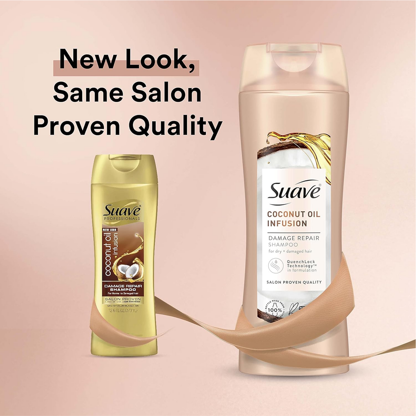 Suave Damage Repair Shampoo, Coconut Oil Infusion - 373 mL