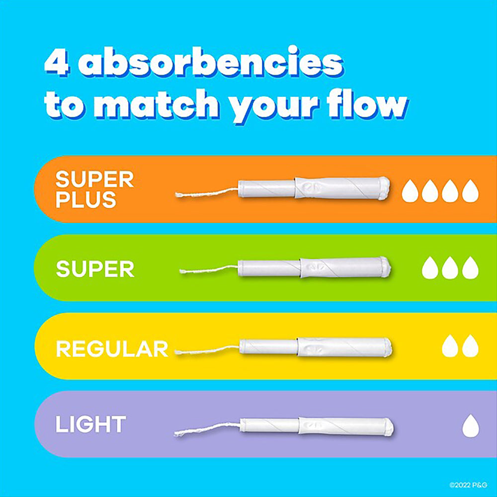 Tampax Super Cardboard Applicator – 10pc