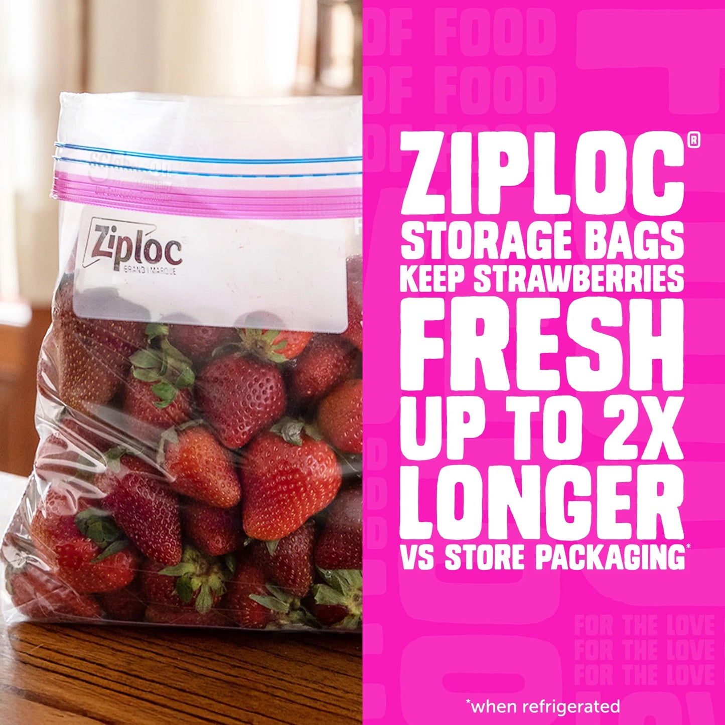 Ziploc Grip n Seal Qt Storage – 50 bags