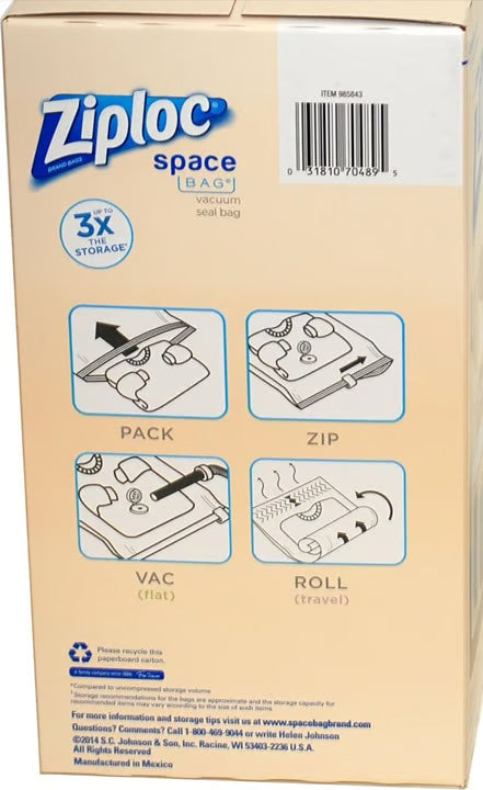 Ziploc Space Bag Vacuum Sea Bags – 12 variety pack