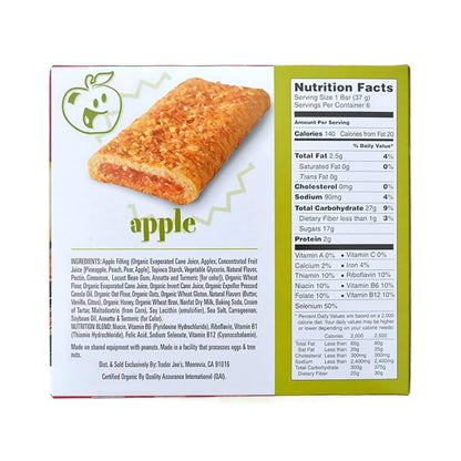 Trader Joe's Low Fat Apple Cereal Bars – 6 bars 37g