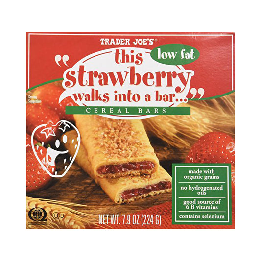 Trader Joe's Low Fat Strawberry Cereal Bars – 6 bars 37g