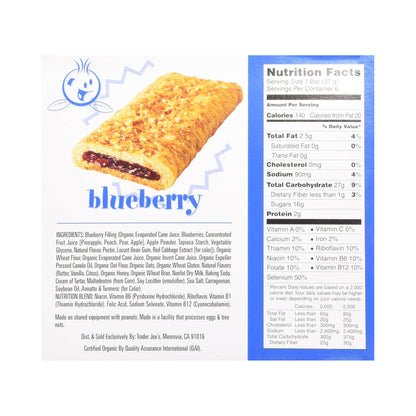 Trader Joe's Low Fat Blueberry Cereal Bars – 6 bars 37g