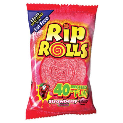 Rip Rolls 40" Strawberry Candies 40g