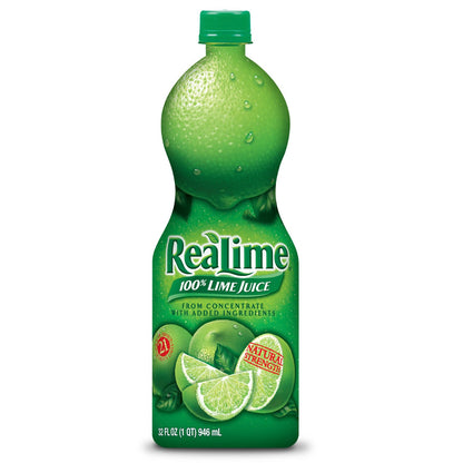 Realime 100%Lime Juice from concentrate 32fl.oz