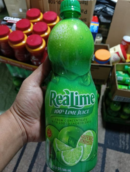 Realime 100%Lime Juice from concentrate 32fl.oz