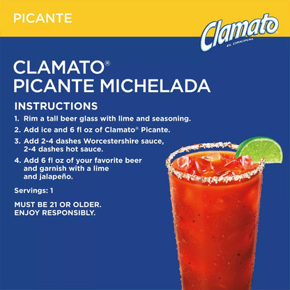 Clamato Tomato Cocktail Juice - Picante – 473mL