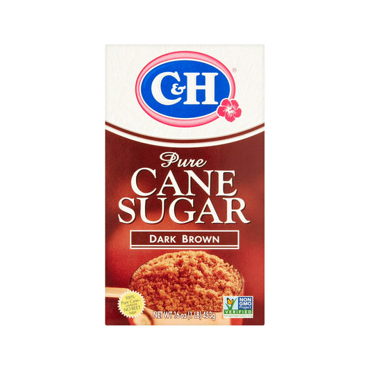 C&H Pure Cane Sugar Dark Brown – 453g